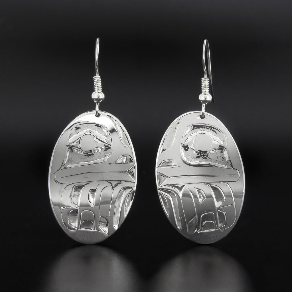 Frog - Silver Earrings