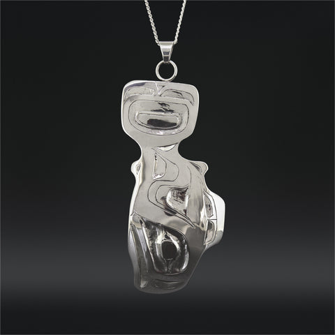 Salmon - Silver Pendant