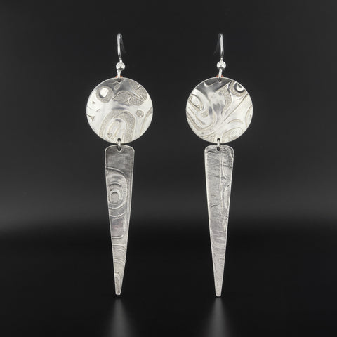 Abstract - Silver Earrings