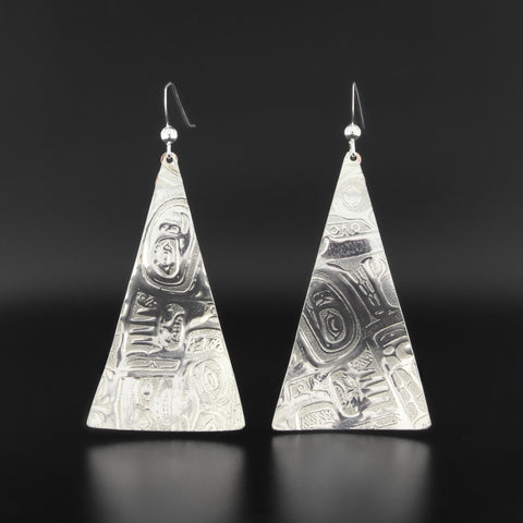 Abstract - Silver Earrings