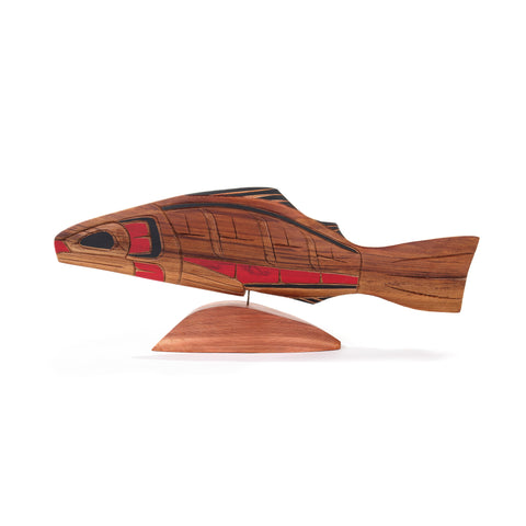 Salmon - Red Cedar Sculpture