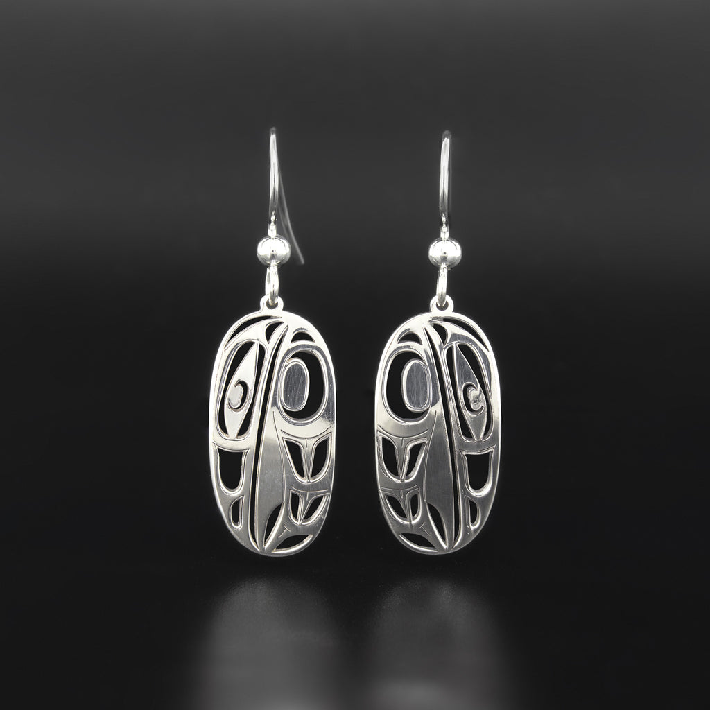 Raven - Silver Earrings