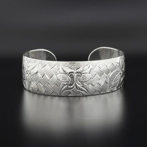 Salmonberries - Silver Bracelet