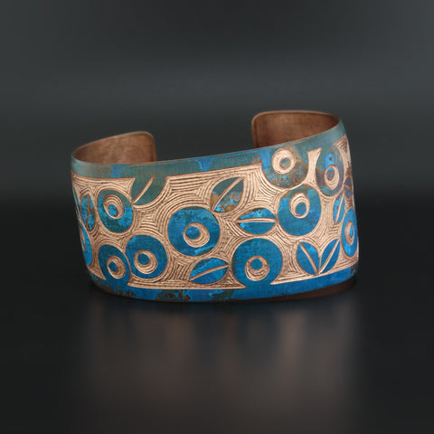 Blueberries - Copper Bracelet