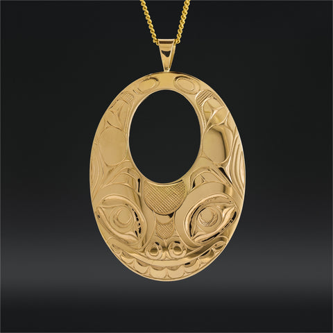 Grizzly - 14k Gold Pendant