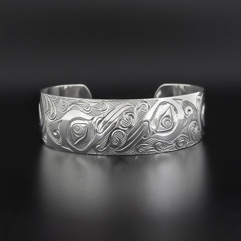 Reverse Hummingbirds - Silver Bracelet