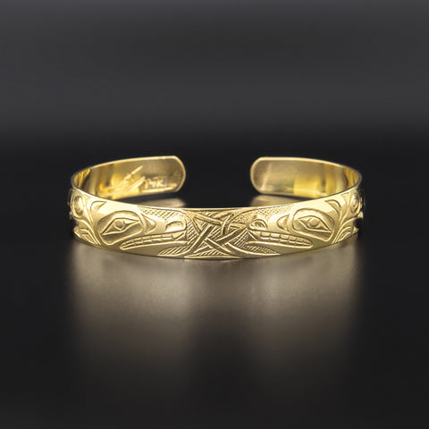 Wolves - 14k Gold Bracelet