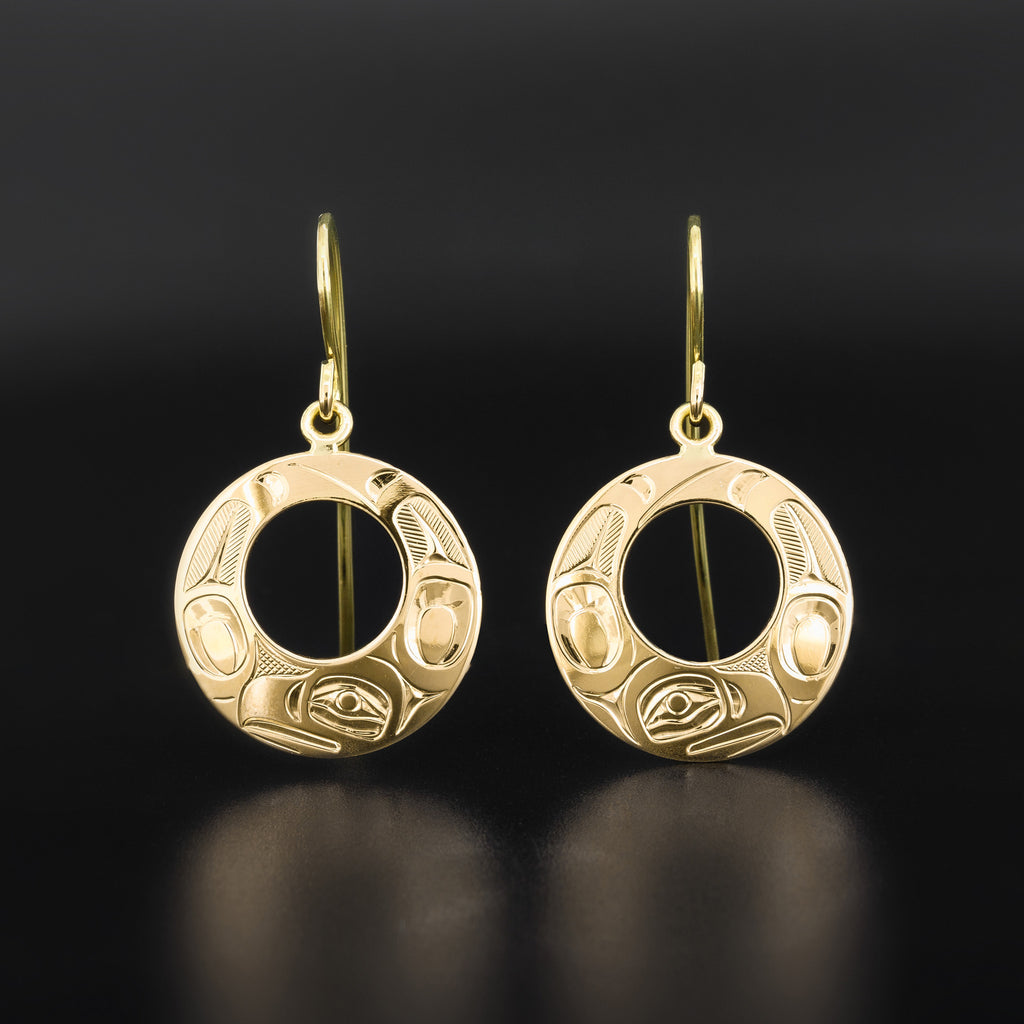 Eagle - 14k Gold Earrings