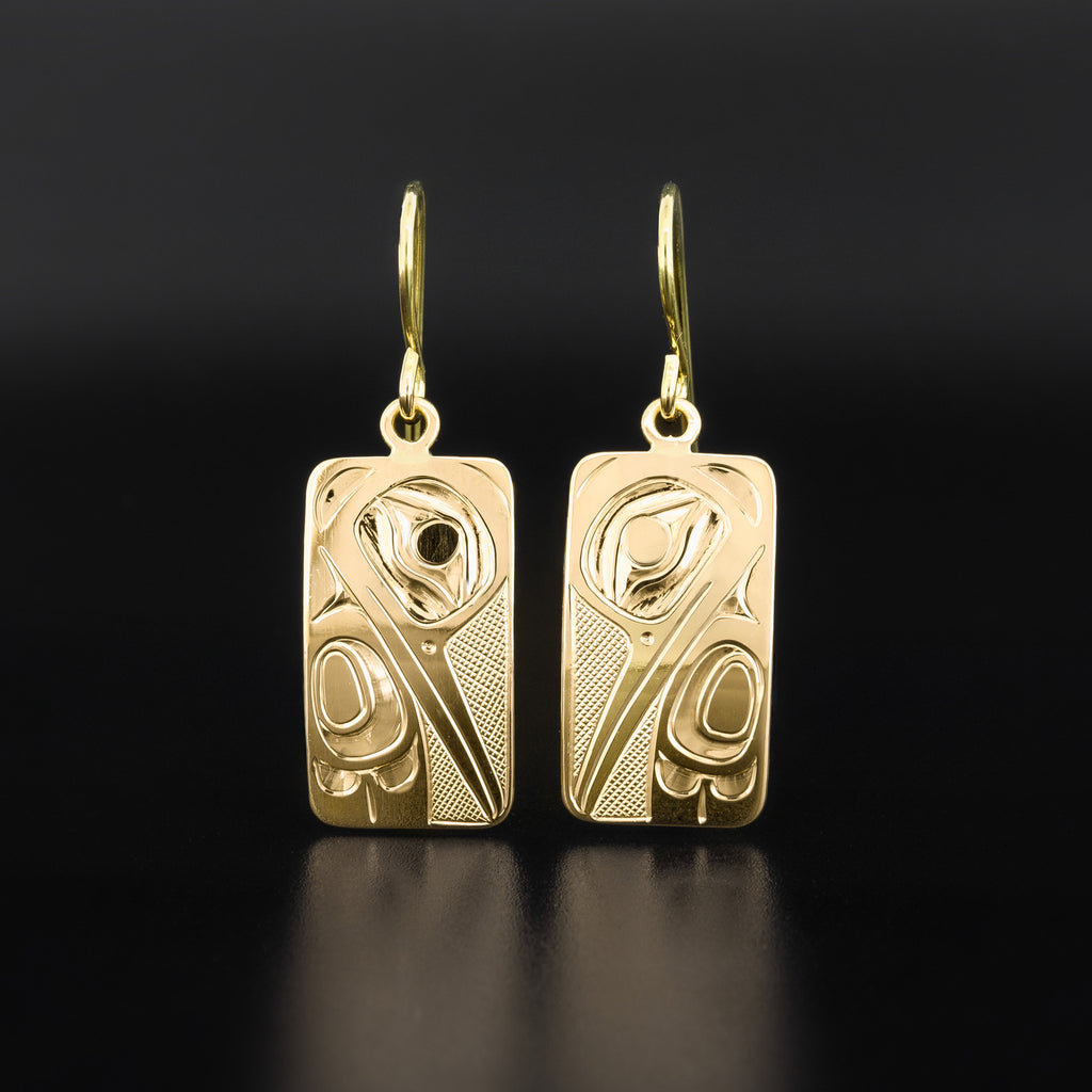 Hummingbird - 14k Gold Earrings