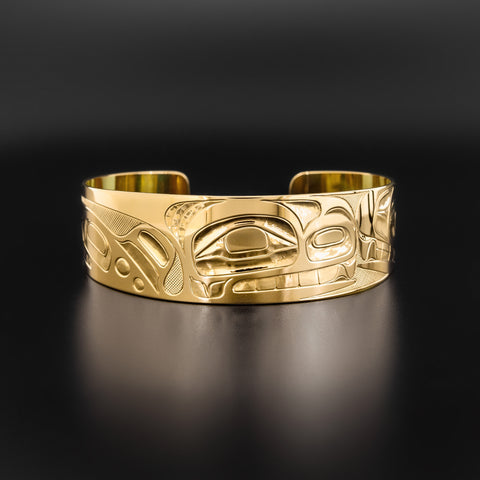 Orca Pod - 14k Gold Bracelet