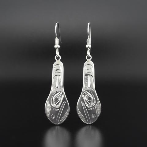 Raven - Silver Earrings