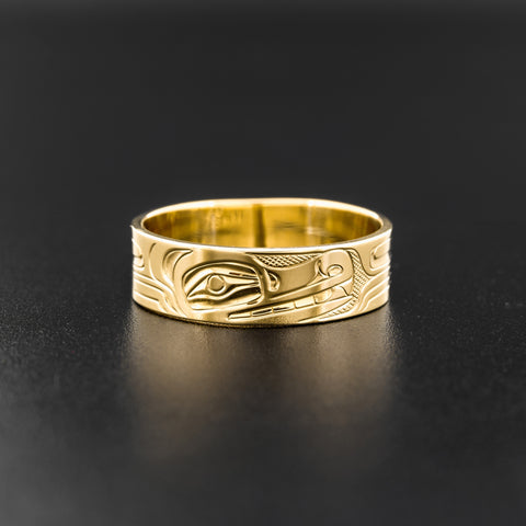 Wolf - 14k Gold Ring