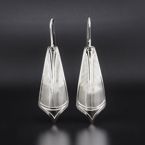 Flicker Tail - Silver Earrings