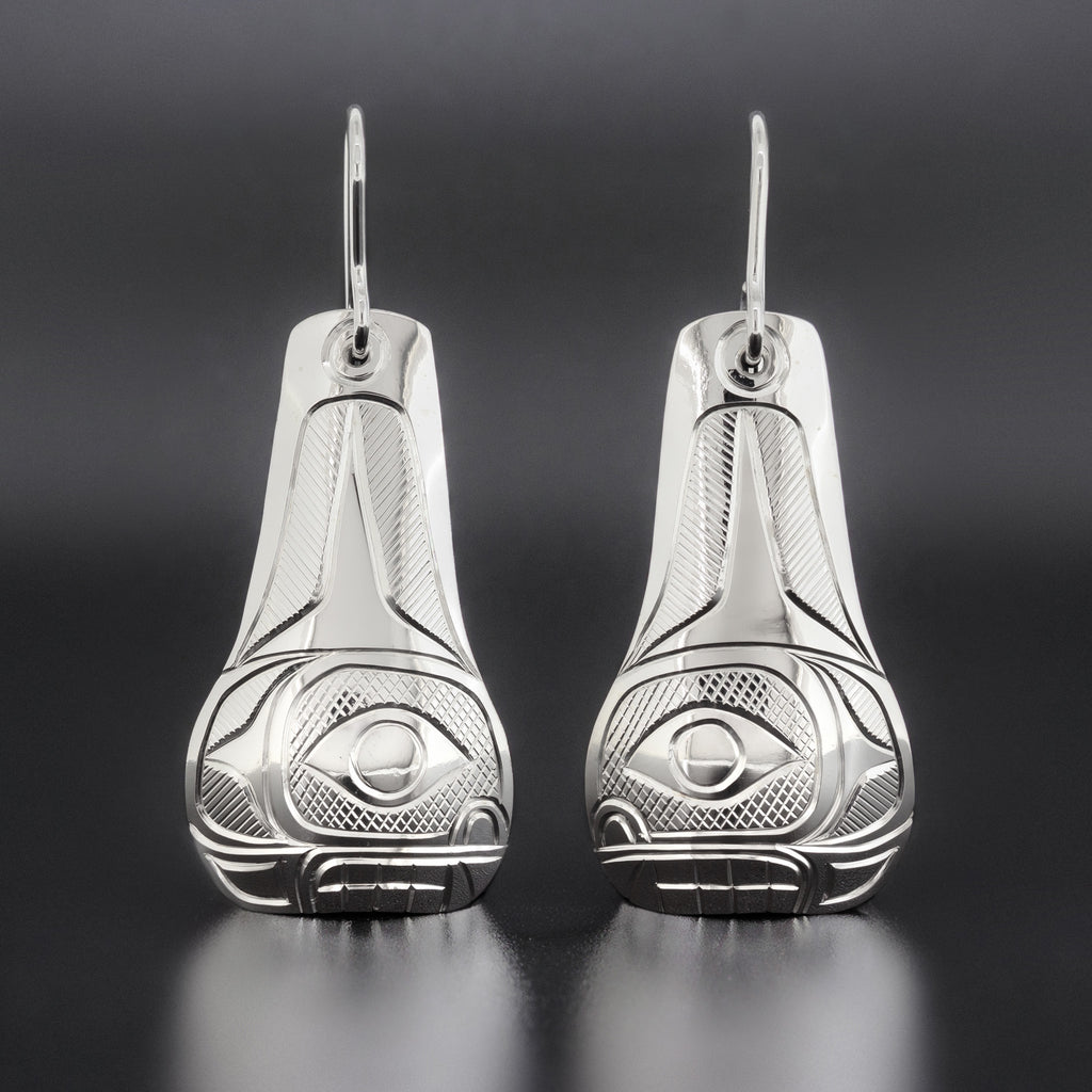 Orca - Silver Earrings