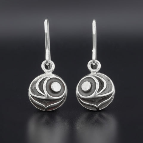 Salmon Egg - Silver Earrings