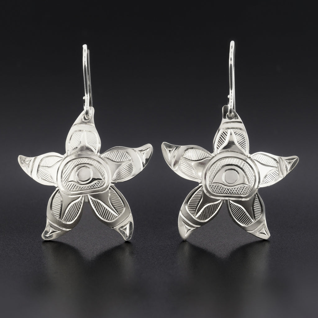 Starfish - Silver Earrings