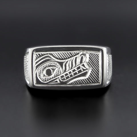 Wolf - Silver Signet Ring