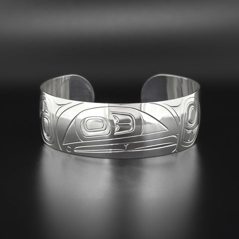 Modern Raven - Silver Bracelet