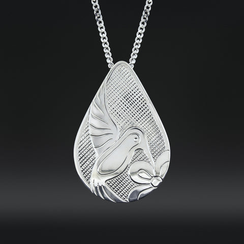 Hummingbird - Silver Pendant