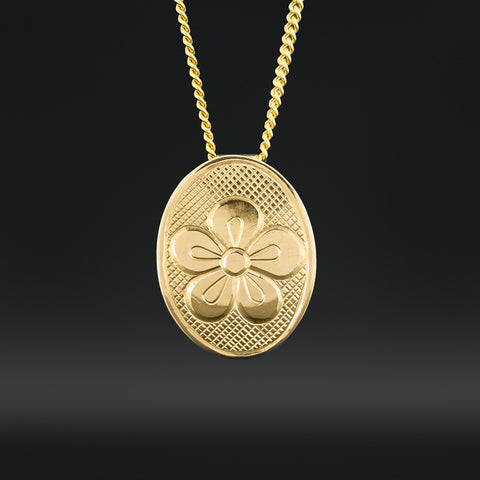 Rosette - 14k Gold Pendant