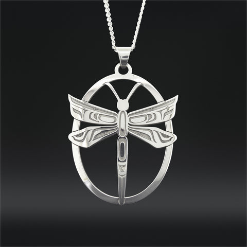 Dragonfly - Silver Pendant