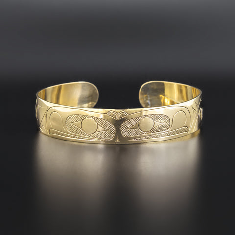 Mating Eagles with Ferns - 10k Gold Bracelet