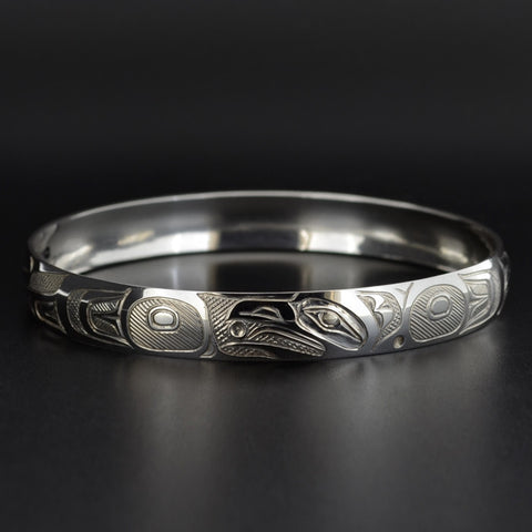 Raven and the Light - Silver Bracelet