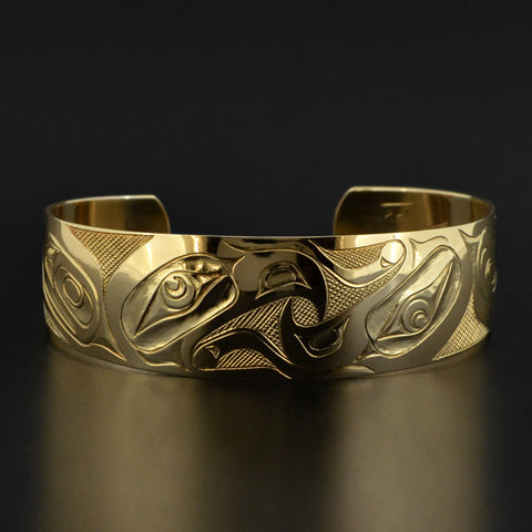 Reverse Eagles - 14k Gold Bracelet