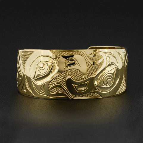 Reverse Eagles - 14k Gold Bracelet