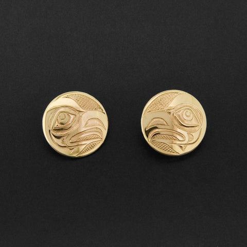 Eagle - 14k Gold Stud Earrings