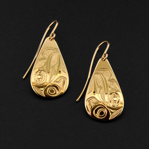 Hummingbirds - 14k Gold Earrings