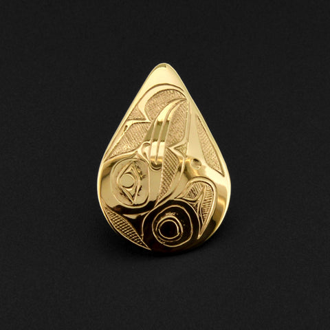 Hummingbird - 14k Gold Pendant