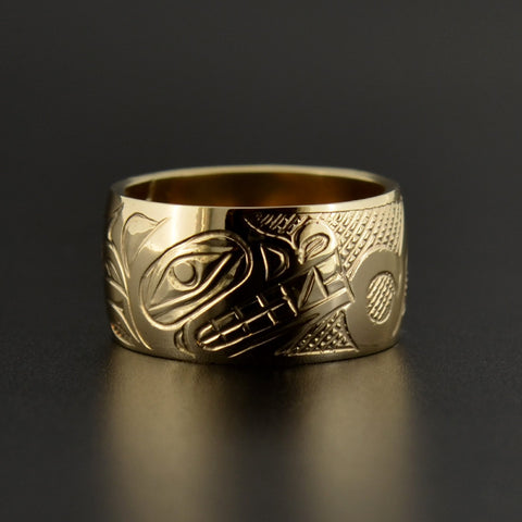 Wolf - 14k Gold Ring