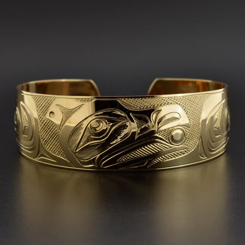 Raven and the Light - 14k Gold Bracelet