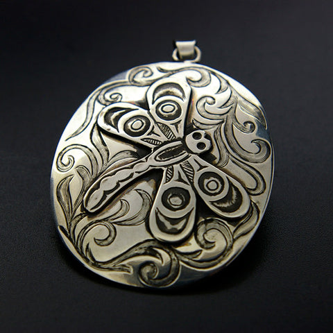 Dragonfly/Mosquito - Silver Pendant