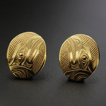 Raven - 14k Gold Studs