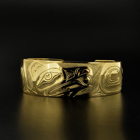 Raven and the Light - 14k Gold Bracelet